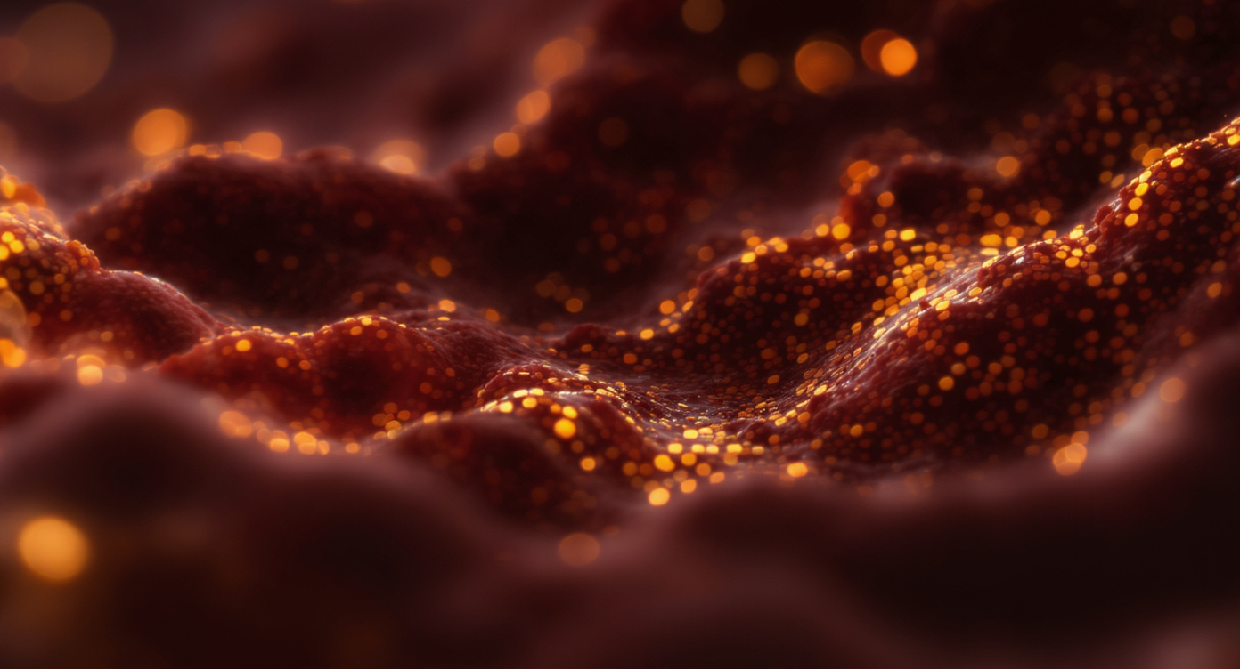 Cellular senescence zombie cells — laboratory microscope view
